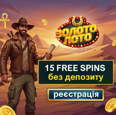 15 фріспінів без депозита для новачків у казино Золото Лото &ndash; вигравай просто зараз