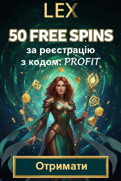 50 фріспінів без депозита для новачків у Lex Casino &mdash; крути вже сьогодні